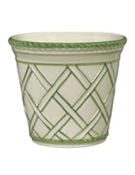 Home: Andrea by Sadek Green Trellis Cachepot Plant Large Planter - Andrea by Sadek