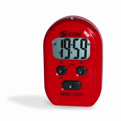 Childrens Toyshop  Kitchen & Housewares : CDN TM10L Digital 2-in-One Timer, Red