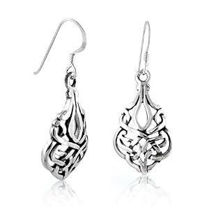 Silver Filigree Celtic Knot Earrings