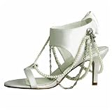 Women's Fabulous Sandal Color: Ivory, Size: 10