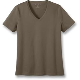 Short-Sleeve Easy Fit Jersey V-Neck Tee