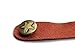Brown Genuine Leather Guitar Strap Hook Button For Acoustic/Folk/Guitar