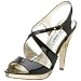 Steve Madden Women's Exodus Platform Sandal,Black Patent,6.5 M