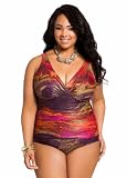 Ashley Stewart Women's Plus Size Midnight Summer Empire Tank