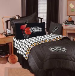 San Antonio Spurs Bedding - NBA Comforter and Sheet Set Combo