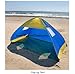 Deluxe Royal Blue Pop Up Tent Beach Cabana Tent Family Sun Shade Portable Shelter with Windows