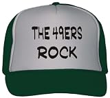 The 49ers Rock Adult Mesh Back Trucker Cap / Hat FOREST