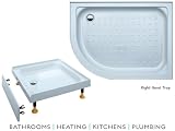 Coram Coratech® 1200 x 900mm Offset Left Hand Quadrant Riser Shower Tray
