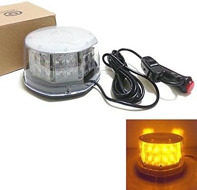 Recovery LightBar Flashing Beacon Light Bar 32 LED Strobe Light(Optional Colors) , Yellow-White