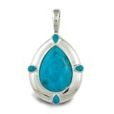 Sterling Silver Kingman Blue Turquoise Enhancer