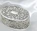 ANTIQUE SILVER OVAL BOX