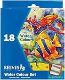 Reeves Assorted 12-Milliliter Watercolor Paint, 18-Pack