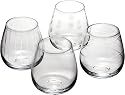 Mikasa Cheers Stemless Wine Glasses, Set of 4