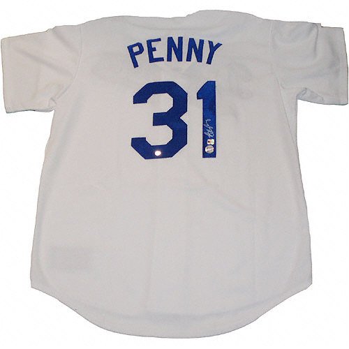 Brad Penny Los Angeles Dodgers Autographed Home Replica Jersey