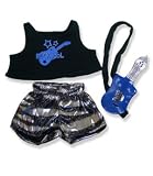 Boy Rock Idol with Guitar Outfit Teddy Bear Clothes Fit 14" - 18" Build-a-bear, Vermont Teddy Bears, and Make Your Own Stuffed Animals