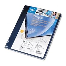 GBC Solids Standard Plastic Binding Covers, Non-Window, Rounded Corners, Navy, 25 Pieces Per Box (25730)