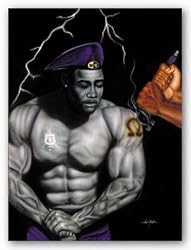 Branded For Life - Omega Psi Phi by Fred Mathews 8"x10" Art Print Poster