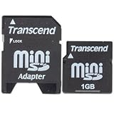Electronics : Transcend TS1GSDM 1GB MiniSD Card with Adapter