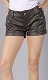 SUMONA Studded Pocket Leatherette Shorts