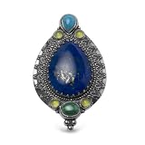 Carolyn Pollack Sterling Lapis Southwest Blues Exotic Enhancer