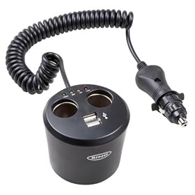 Ring 12 volt In-Car Can Multisocket with Twin USB Socket