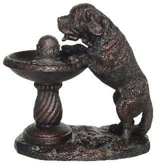 St. Bernard Antique Bronze Fountain