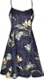 Princess Seam Tailored Fit Sundress - Bamboo Paradise Form Fitting Spaghetti Strap Hawaiian Aloha A-Line Silhouette Sun Dress - Mini Style