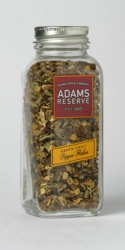 Adams Extracts Green Chili Pepper Flakes, 1.16-Ounce Jars (Pack of 5) by Chili Flakes