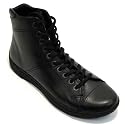Prada Black Leather Men's Ankle Boots