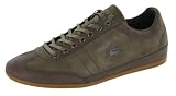 LACOSTE Misano 7 Leather Casual Sneaker Mens Shoes Brown Size 13 LACOSTE Misano 7 Leather Casual Sneaker Mens Shoes Brown Size 13