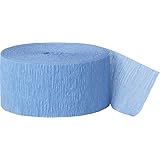 Baby Blue 81' Crepe Paper Streamer