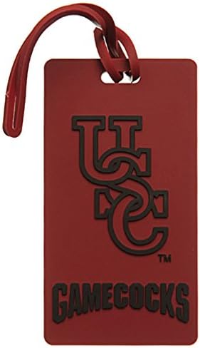 NCAA University of South Carolina Gamecocks Rubber PVC Luggage Bag Tag