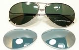 Authentic Porsche Sunglasses 8433 Color BLUE MIRROR/GREY GRA