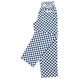 Easyfit Pants-Big Blue Check Sz. M 100% Cotton Sz. M 34-36
