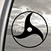 Naruto Black Decal Itachi's Mangekyo Sharingan Car Sticker