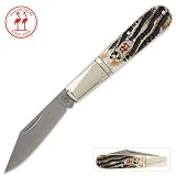 Kissing Crane Burnt Bone Barlow Folding Knife