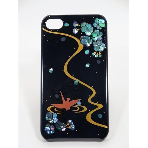 Amazon.com: Maki-e iPhone 4/4S Cover Case Made in Japan - Tsuru to Raden (Crane with Raden): Cell Phones & Accessories