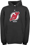 NHL New Jersey Devils Primary Logo Hooded Fleece (Black, Large)