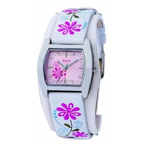 Spirit Ladies White Strap Cuff Watch ASPL38