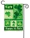Shamrock Collage BreezeArt St. Patricks Day Garden Flag