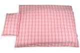 Pink Check Pattern Cot Bed Size Duvet cover