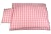 Pink Check Pattern Cot Bed Size Duvet cover
