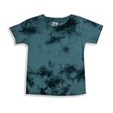 Mini Rocket by Charlie Rocket - Infant Boys Short Sleeve Tie Dye Tee Shirt, Blue (Size 9Months)