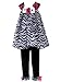 Rare Editions Girl's 2-6x Mesh Bubble Zebra Print Legging Set
