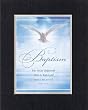 For Baptism . . . 8 x 10 Inches Biblical/Religious Verses set in Double Beveled Matting - A Timeless and Priceless Poetry Keepsake Collection