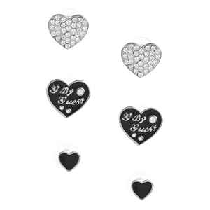 G By Guess Enamel Heart Ribbon