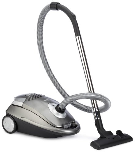 Fakir B 180 Bodenstaubsauger 1800 Watt / titan silber / Hartbodendüse, Kombidüse (Fugendüse/Möbelbürste) / gummierte Räder / HEPA-Filter