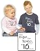 Baby/Kinder Langarmshirt mit Druck VOM ENGEL ZUM BENGEL 10 SEC (046.47)
