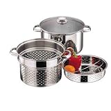 Pasta Vegetable Steamer Casserole Colander Pan Set 24cm, 6 Litre.  from Zodiac