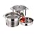 Pasta Vegetable Steamer Casserole Colander Pan Set 24cm, 6 Litre.